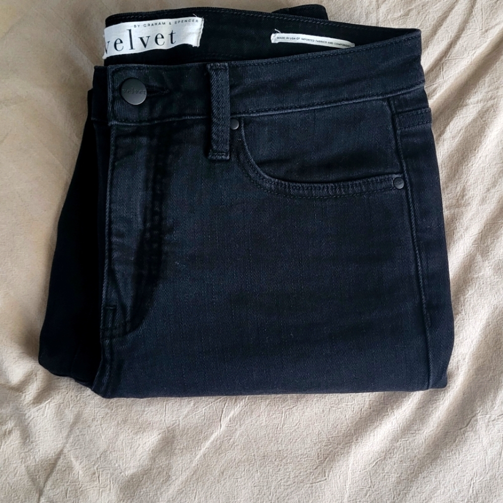 Velvet by Graham And Spencer Black Denim Jeans